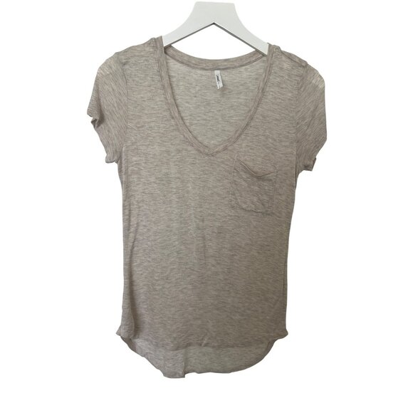 Tresics V-Neck Oatmeal T-Shirt S - Picture 1 of 4